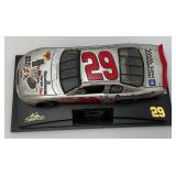 Vintage Rivell Collection 1:24 Scale NASCAR Die Cast #29 TAZ Car "Kevin Harvick" In Original Box With Plastic Display Case