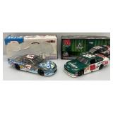 Vintage Action Brand 1:24 Scale Die Cast NASCAR Models "Dale Earnhardt Jr" #88 And Clear Stock Car In Original Boxes