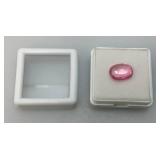 4.00 Lab Created Ct Oval cut Pink Kunzite Stone In Protective Case