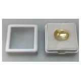 14.70 Cts Lab Created Yellow Sapphire Cushion Cut Loose Gemstone In Protective Case