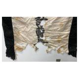 Antique Japanese Military Burial Flag Possibly Blood Stained? 23" x 48"