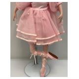 Misc. Collectible Porcelain Dools On Stands In Protective Bags