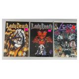 Misc. Vintage Comics Including LADY DEATH And More (Most Bagged And Boarded)