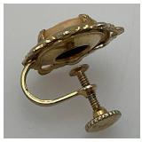 1/20th 12Kt GF Earrings 2.41 Grams Overall And Misc. Cameo Earrings