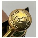 1/20th 12Kt GF Earrings 2.41 Grams Overall And Misc. Cameo Earrings