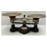 Antique Ohaus Scale And Kodak Red Filtered Dark Room Light