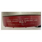 Antique Ohaus Scale And Kodak Red Filtered Dark Room Light