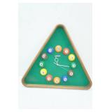 Billiards Wall Clock. Cenda 20"x18.5" tall
