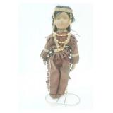 Collectible Native American Porcelain Doll. 17" tall. "Unique 1-5000"