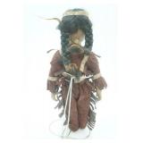 Collectible Native American Porcelain Doll. 17" tall. "Unique 1-5000"