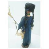 Collectible Native American Porcelain Doll. 22" tall