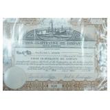 Union Cooperative Oil Company Hector MN Stock Certificates (2)