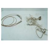 Rope with Pulleys, braided cable and clips