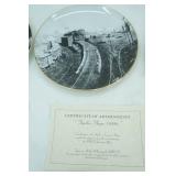 BNSF Collectors Plates with Certificates of Authenticity 14ct. All are edged with 23K Gold