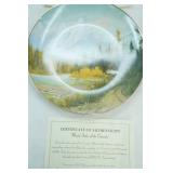 BNSF Collectors Plates with Certificates of Authenticity 14ct. All are edged with 23K Gold