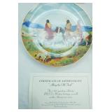 BNSF Collectors Plates with Certificates of Authenticity 14ct. All are edged with 23K Gold