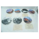 BNSF Collectors Plates with Certificates of Authenticity 14ct. All are edged with 23K Gold