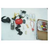 Gun Locks, Headlamp, Ear Muffs, Slingshot, Walkie