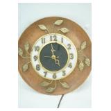 Vintage United Metal Goods Mfg. Co. Model 45 Electric Wall Clock