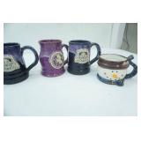 Renaissance Festival Stoneware Mugs