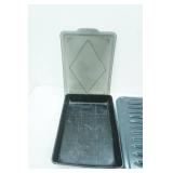 Broiling Pan, Covered Cake Pan, Metal Pie Plates