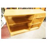 TV entertainment center, vintage wooden chairs, headboard, metal frame, mirror