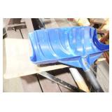 Picnic Table with 2 benches. And two Snow Shovels