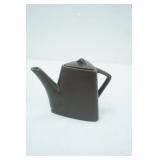 Paul Cardew "World Tea" Porcelain Teapot; Design Pac matte brown triangular stoneware teapot