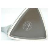 Paul Cardew "World Tea" Porcelain Teapot; Design Pac matte brown triangular stoneware teapot