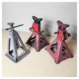 Lot  of 3 Jack Stands