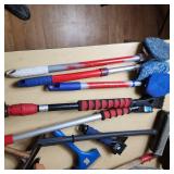 Window Scrapers, Squeegees, Scrubbers, and Brooms