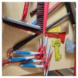 Window Scrapers, Squeegees, Scrubbers, and Brooms