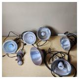 Clamp Light Fixtures with Bulbs and Cords