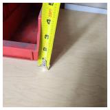 Red Plastic Storage Bins
