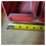 Red Plastic Storage Bins