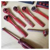 3/8 Drive Socket Set and Ratchet Tools including Impact Driver and Accessories