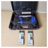 Campbell Hausfeld 18-Gauge Pneumatic Brad Nailer Set with Case and Nails