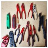 Lot of Hand Tools Including Pliers, Wire Cutters, and Hex Key Sets