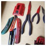 Lot of Hand Tools Including Pliers, Wire Cutters, and Hex Key Sets