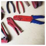 Lot of Hand Tools Including Pliers, Wire Cutters, and Hex Key Sets