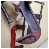 Lot of 3 C-Clamps Various Brands