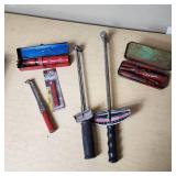 Lot of Mechanical Tools and Accessories including Torque Wrenches and Extractor Set
