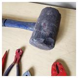 Lot of Hand Tools Including Pipe Wrenches, Pliers, Snips and Crowbars