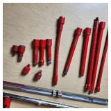 Lot of Sockets with Ratchets and Extensions