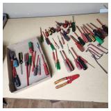 Lot of Tools including Screwdrivers, Allen Wrenches, and Wire Strippers