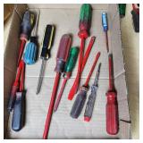 Lot of Tools including Screwdrivers, Allen Wrenches, and Wire Strippers