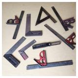 Lot of Combination Squares and Tools including Stanley and Empire