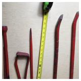 Lot of Pry Bars and Crowbars