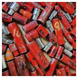 Flat of a Variety of 1/4" Sockets