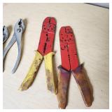 Lot of Hand Tools Including Pliers, Wrenches, and Crimpers